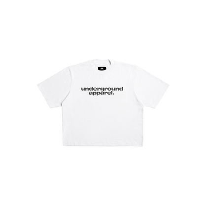Box Tee - Two Liner White