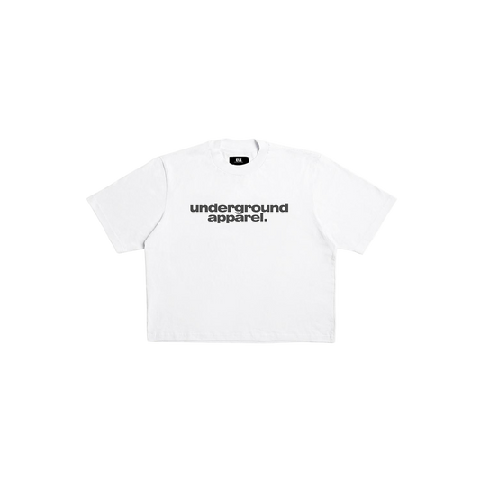 Box Tee - Two Liner White