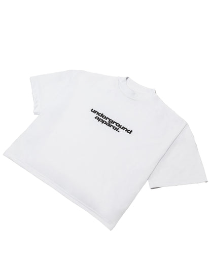 Box Tee - Two Liner White