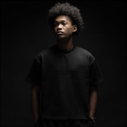 Box Tee Two Liner Phantom Black - French Terry Variant