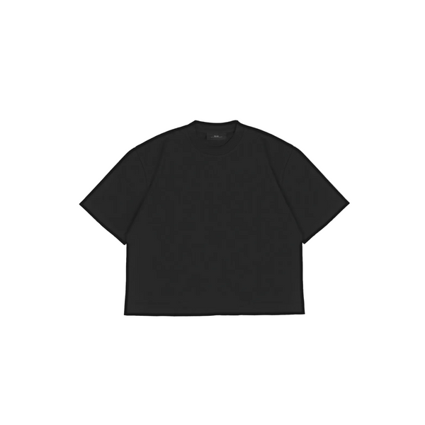 Cropped Architect Tee - Monochrome Grey