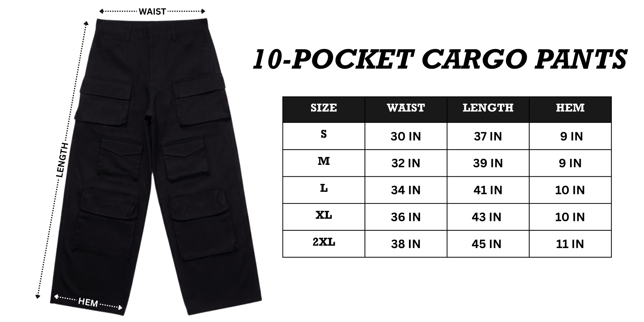 Product Size Chart