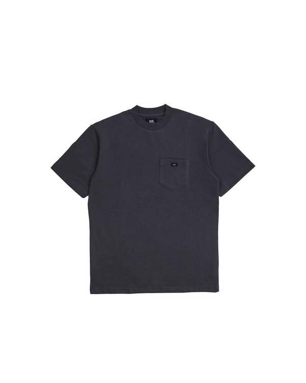 POCKET TEE IRON GREY - FRENCH TERRY