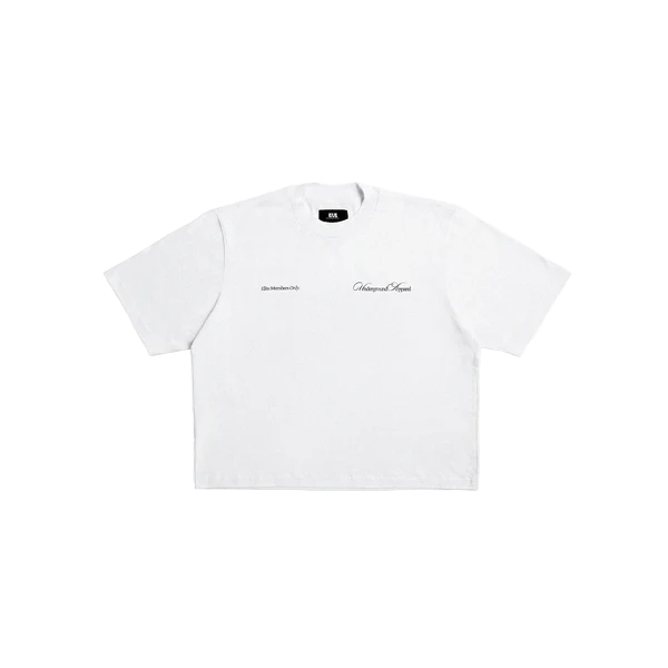 UA Cursive FCO White tee front graphic — luxury premium cotton Philippines