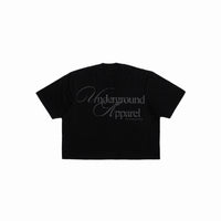 UA Cursive FCO Black tee back view