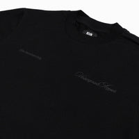 UA Cursive FCO Black tee close-up 1