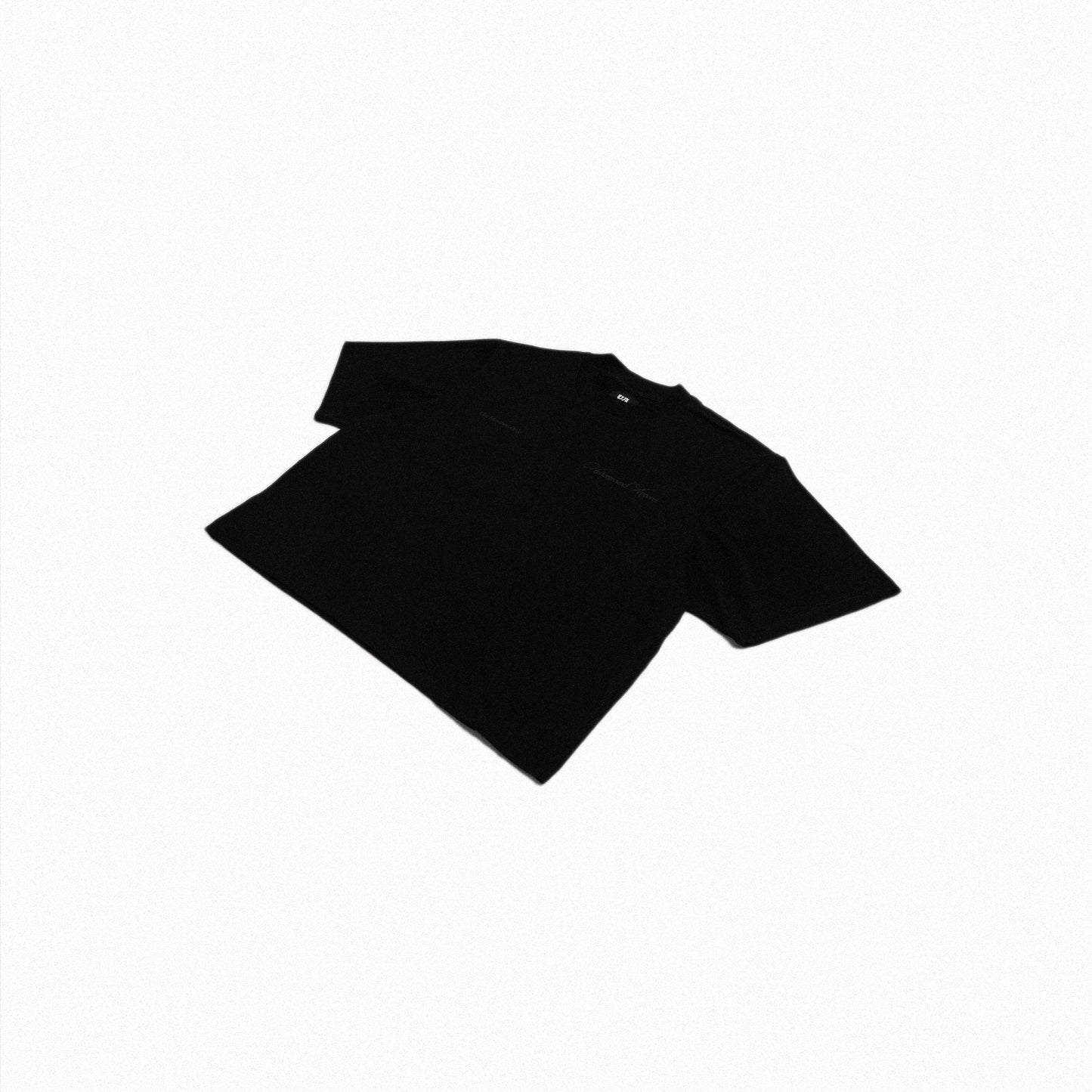 UA Cursive FCO Black tee close-up 2