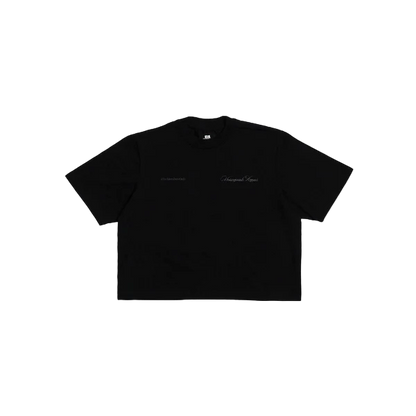 UA Cursive FCO Black tee front graphic