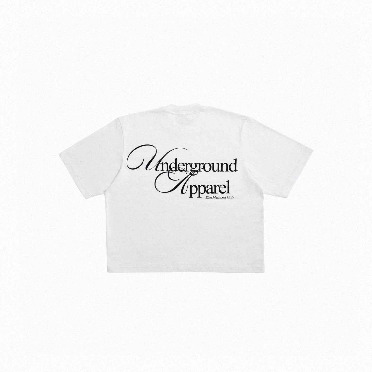 UA Cursive FCO White tee back