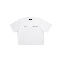 UA Cursive FCO White tee front graphic