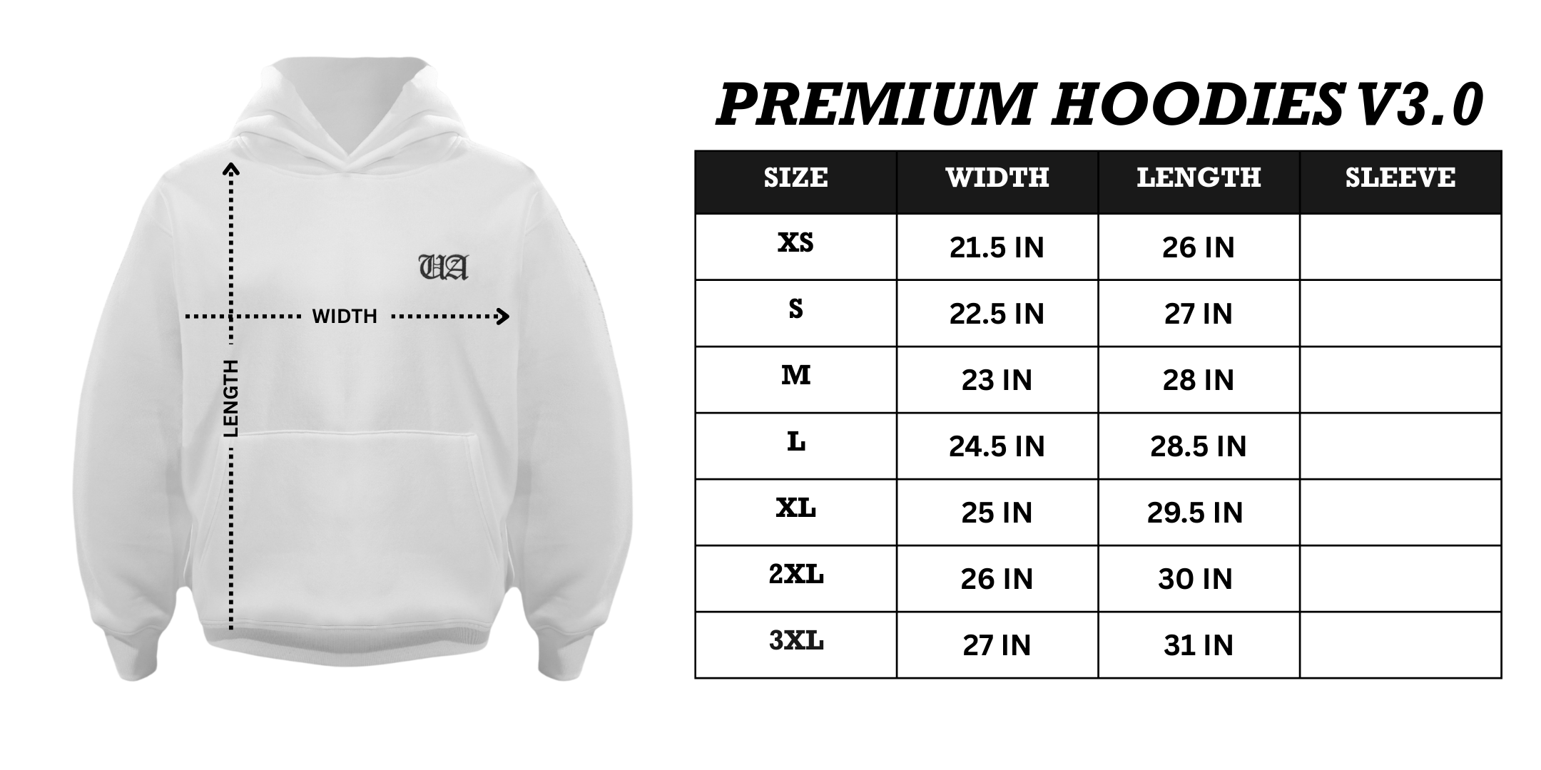 UA streetwear apparel product