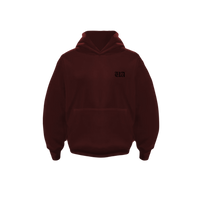 UA Wine Red premium fleece hoodie front